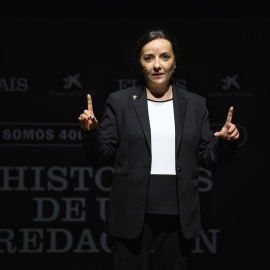 Imagen de archivo de la exdirectora del periódico 'El País', Pepa Bueno, durante un evento de celebración del diario, a 24 de enero de 2025, en Madrid.