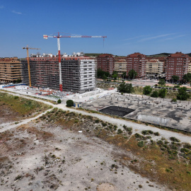 Vista del desarrollo urbanístico de El Quiñón, en Seseña, del promotor Francisco Hernando, símbolo de la burbuja inmobiliaria.