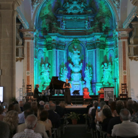 El Paranimf de la Universitat de Cervera en l'acte inaugural de l'any Duran i Sanpere.