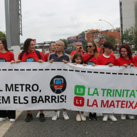 El tall de la Meridiana d'aquest diumenge per reclamar la unió de les dues Trinitats en Metro.