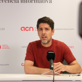 El portaveu dels Comuns al Parlament, David Cid, en una entrevista amb l'ACN.