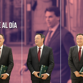 Fotomontaje con imágenes del Fiscal General del Estado, Álvaro García Ortiz.