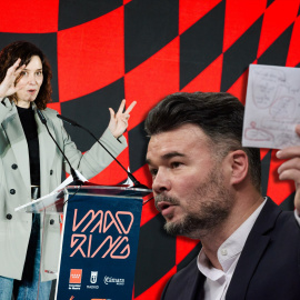 Isabel Díaz Ayuso y Gabriel Rufián.