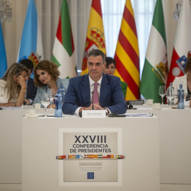 Pedro Sánchez, preside la XXVIII Conferencia de Presidentes, en Palau de Pedralbes de Barcelona, a 6 de junio de 2025