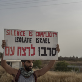Manifestantes israelíes marchan hacia la frontera entre Israel y Gaza el pasado 18 de mayo.