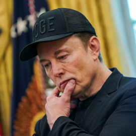 Elon Musk durante una conferencia de prensa con el presidente de EEUU, Donald Trump, en la Casa Blanca, a 30 de mayo de 2025.