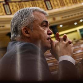 El diputado socialista Santos Cerdán en el hemiciclo del Congreso este jueves.