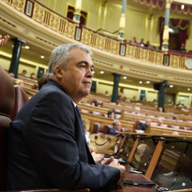 El secretario de Organización del PSOE, Santos Cerdán, durante una sesión plenaria en el Congreso de los Diputados, a 12 de junio de 2025, en Madrid (España). El secretario de Organización del PSOE aparece en unas grabaciones que se encuentran en poder de la Unidad Central Operativa de la Guardia Civil (UCO) y en las que se habla de amaños en las adjudicaciones de obras y del cobro de comisiones, implicando al político en el ‘caso Koldo’.Jesús Hellín / Europa Press12 JUNIO 2025;CONGRESO;POLÍTICA;KOLDO;PLENO12/6/2025