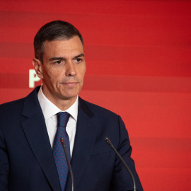 El presidente del Gobierno, Pedro Sánchez, durante una rueda de prensa, en la sede del PSOE en Ferraz, a 12 de junio de 2025, en Madrid.