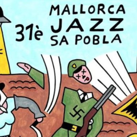 Cartel del Festival de Jazz de Mallorca del que Vox pide su retirada.