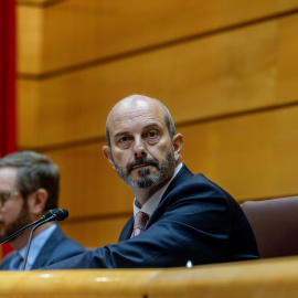 El presidente del Senado, Pedro Rollán, durante un pleno en el Senado, a 17 de junio de 2025.