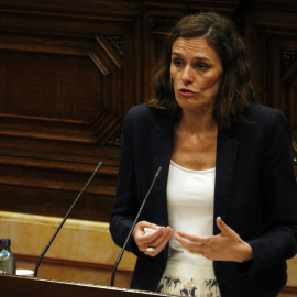 La diputada del PPC Esperanza García, al ple del 7 de juliol de 2020