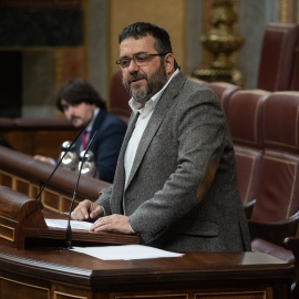 El diputado de Més per Mallorca adscrito a Sumar Vicenç Vidal interviene durante una sesión  en el Congreso de los Diputados en marzo de 2025.Alejandro Martínez Vélez / Europa Press18 MARZO 2025;CONGRESO;PLENO;MADRID;CONGRESO DE LOS DIPUTADOS18/3/2025