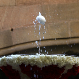 Detall de l'ou com balla a l’Arxiu Històric de la Ciutat de Barcelona - Casa de l’Ardiaca