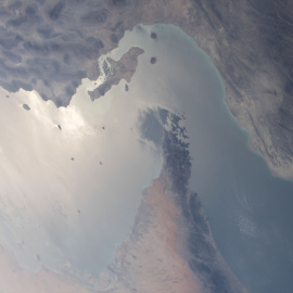 Estrecho de Ormuz. Foto de archivo