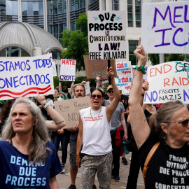 Una protesta contra las deportaciones masivas de EEUU, a 13 de junio de 2025, en Nashville (Tennessee).
