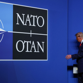 El presidente de Estados Unidos, Donald Trump, en la cumbre de la OTAN en La Haya.