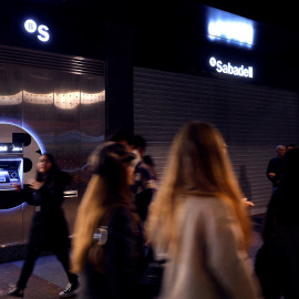 Una oficina del Banco Sabadell en Bilbao.