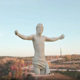 Imagen del Corcovado de Boadilla, que medirá 37 metros de altura.