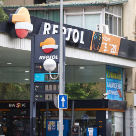 Una gasolinera Repsol, en Madrid.