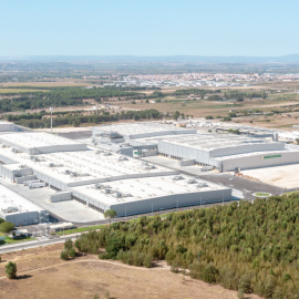 Vista del segundo bloque logístico de Mercadona en Portugal, ubicado en Almeirim.