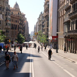 La nova Via Laietana vista des d'Urquinaona.