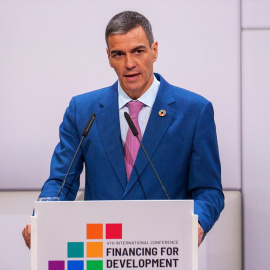 El presidente del Gobierno, Pedro Sánchez, este lunes.