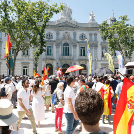 Concentración contra la reforma judicial que prepara el Gobierno el pasado sábado frente al Tribunal Supremo en Madrid.
