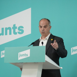El secretario general de Junts, Jordi Turull, ofrece una rueda de prensa para valorar la sentencia favorable del Tribunal Constitucional a la Ley de Amnistía, a 26 de junio de 2025, en Barcelona (España).