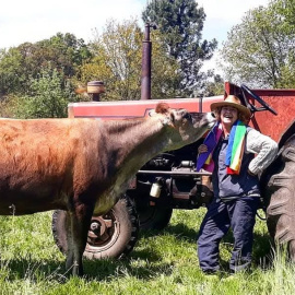 Marta Álvarez, responsable de Granxa Maruxa y miembro del Colectivo Agrocuir da Ulloa.