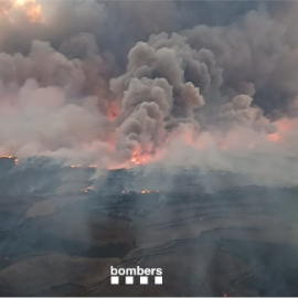 Incendi a Torrefeta i Florejacs, a la comarca de la Segarra