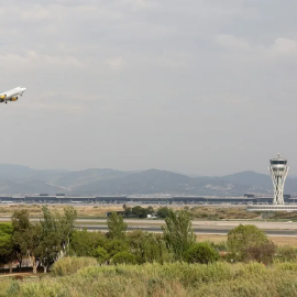 Avió enlairant-se de l'aeroport de Barcelona