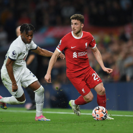 El futbolista portugués del Liverpool, Diogo Jota.