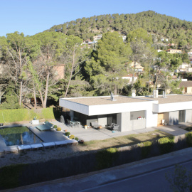 Vista d'un conjunt de cases a Matadepera, un dels municipis amb més renda per càpita de Catalunya