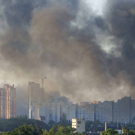 Humo sobre Kiev tras la ofensiva rusa.Andreas Stroh/ZUMA Press Wire/dp / DPA04/7/2025 ONLY FOR USE IN SPAIN