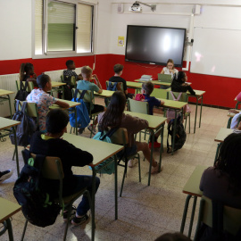 Una classe de 1r d'ESO de l'INS Terres de Ponent de Mollerussa