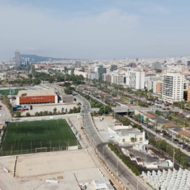 Imatge de la zona de les obres