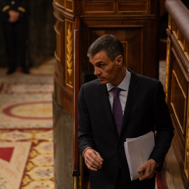 El presidente del Gobierno, Pedro Sánchez, durante un pleno extraordinario en el que ha presentado su Plan Estatal de Lucha contra la Corrupción.