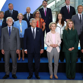 El presidente del Gobierno, este jueves en Roma al comienzo de la Conferencia para la Reconstrucción de Ucrania