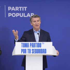 Alberto Núñes Feijoo en Barcelona el 11 de julio de 2025.