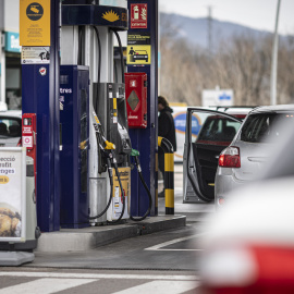 Exterior d'una benzinera