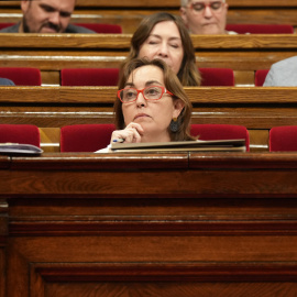 La consellera de Territori, Habitatge i Transició Ecològica, Sílvia Paneque, al ple del Parlament