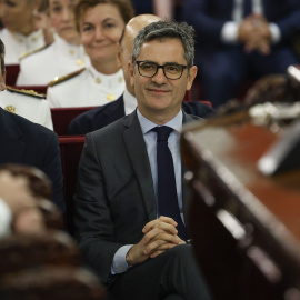 El ministro de Justicia, Presidencia y Relaciones con las Cortes, Félix Bolaños,en la toma de posesión de magistrados/as del Tribunal Supremo