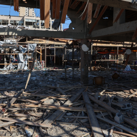 Zona devastada por un ataque israelí el 30 de junio de 2025.