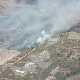 Incendio en Valdecaballeros el 20 de julio de 2025.