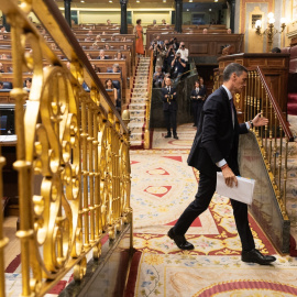 El presidente del Gobierno, Pedro Sánchez, durante el Pleno extraordinario del 9 de julio.