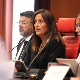 La consellera d'Educació, Esther Niubó, compareixent aquest dimarts al Parlament