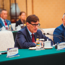 El president de la Generalitat, Salvador Illa, al Gran Saló del Poble de Pequín