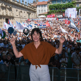 La portavoz nacional del BNG, en el Día da Patria Galega, a 25 de julio de 2025, en Santiago de Compostela.