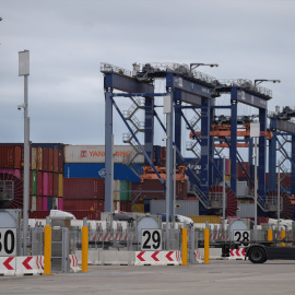 Terminal en el Puerto de Barcelona el 10 de julio de 2025.